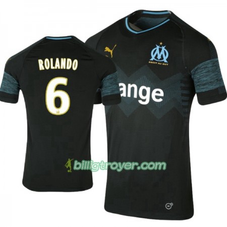 Billige Fotballdrakter Olympique de Marseille Rolando 6 Bortedraktsett 2018/19 Kortermet